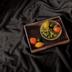 Amago - Wygodny koc o wyglądzie kaszmiru, 180 x 220 cm - Czarne łóżka i koce Besuche den GÃ¶zze-Store