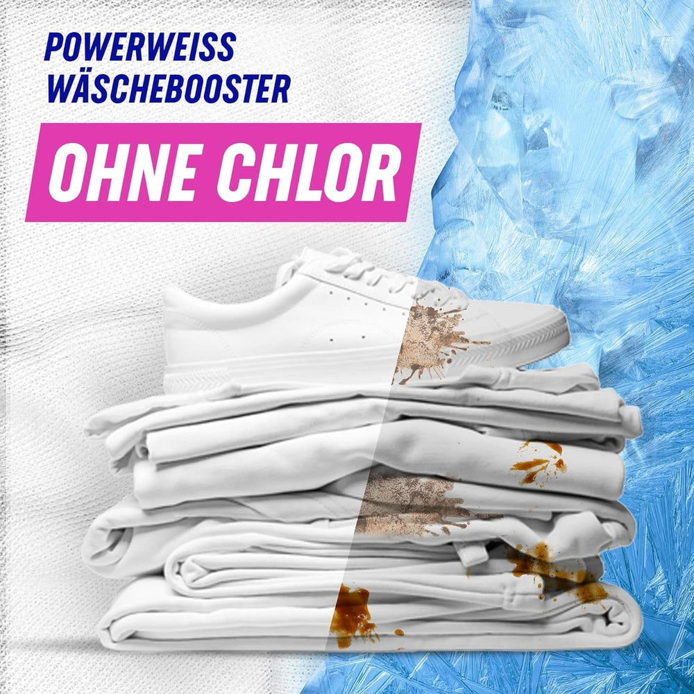 Proszek Vanish Oxi Action Powerwhite - 1 X 1,125 Kg - odplamiacz i proszek ulepszający pranie bez chloru - do białego prania Proszki do prania Naty Shop