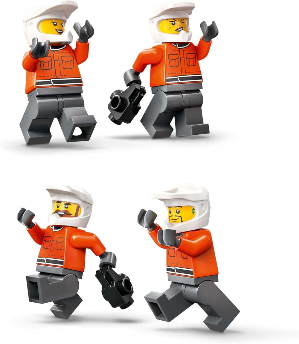 LEGO City Pit Stop F1 z zespołem i Ferrari Speedster - Zestaw pit stopu Formuły 1 z 1 kierowcą wyścigowym i 4 mechanicznymi minifigurkami - Zabawkowy samochód wyścigowy dla chłopców i dziewcząt w wieku 6+ - 60443 Zestawy do budowania Beuche den LEGO-Store