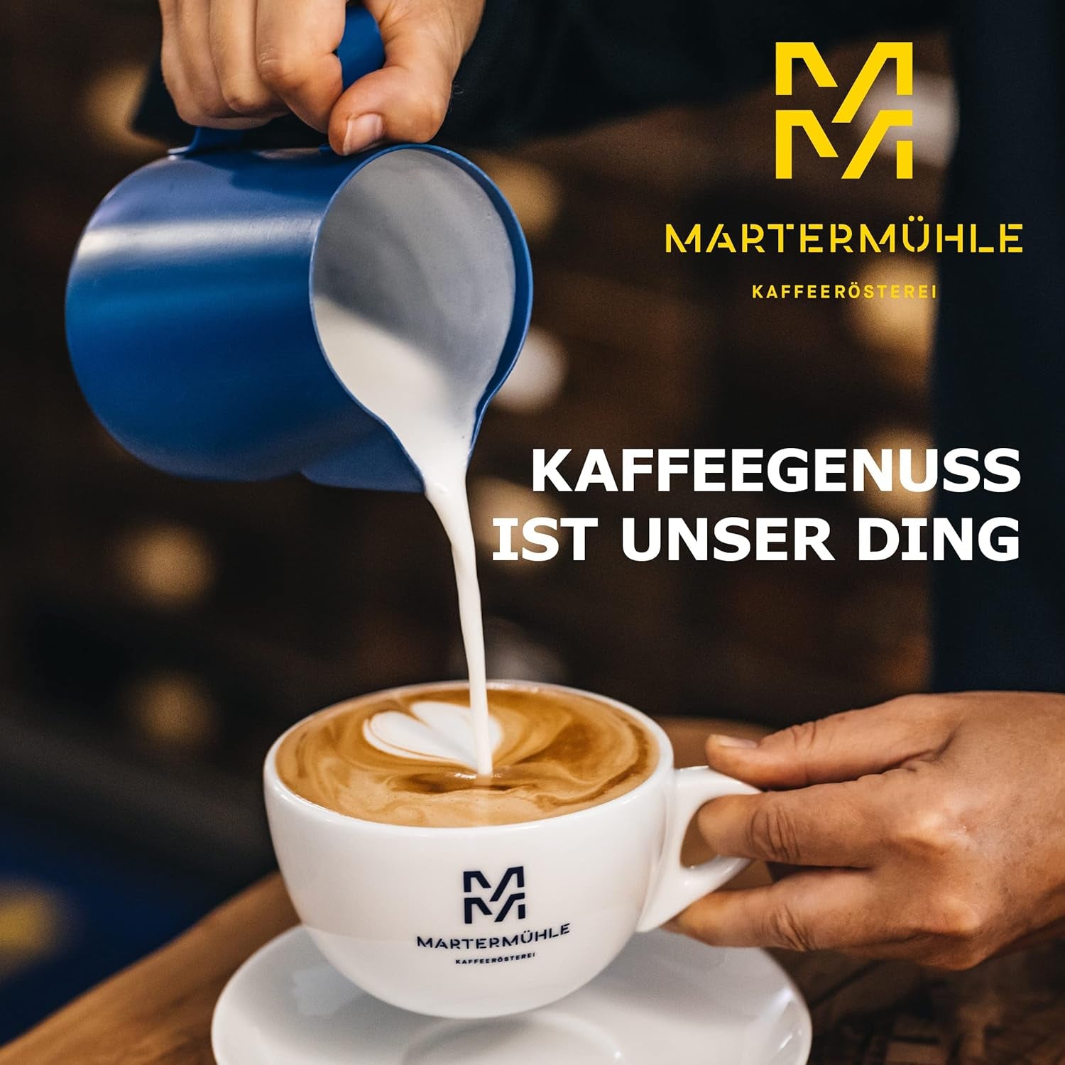 Martermühle Café Crème Kaffeebohnen 500g mittelkräftig I Arabica I Aromen: Brauner Zucker, Haselnuss, Schokolade I Ganze Kaffeebohnen schonend geröstet, säurearm