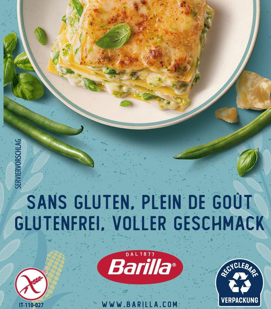 Bezglutenowy makaron Barilla Tagliatelle z pysznej kukurydzy i ryżu - idealny dla osób z celiakią lub nietolerancją glutenu 300g