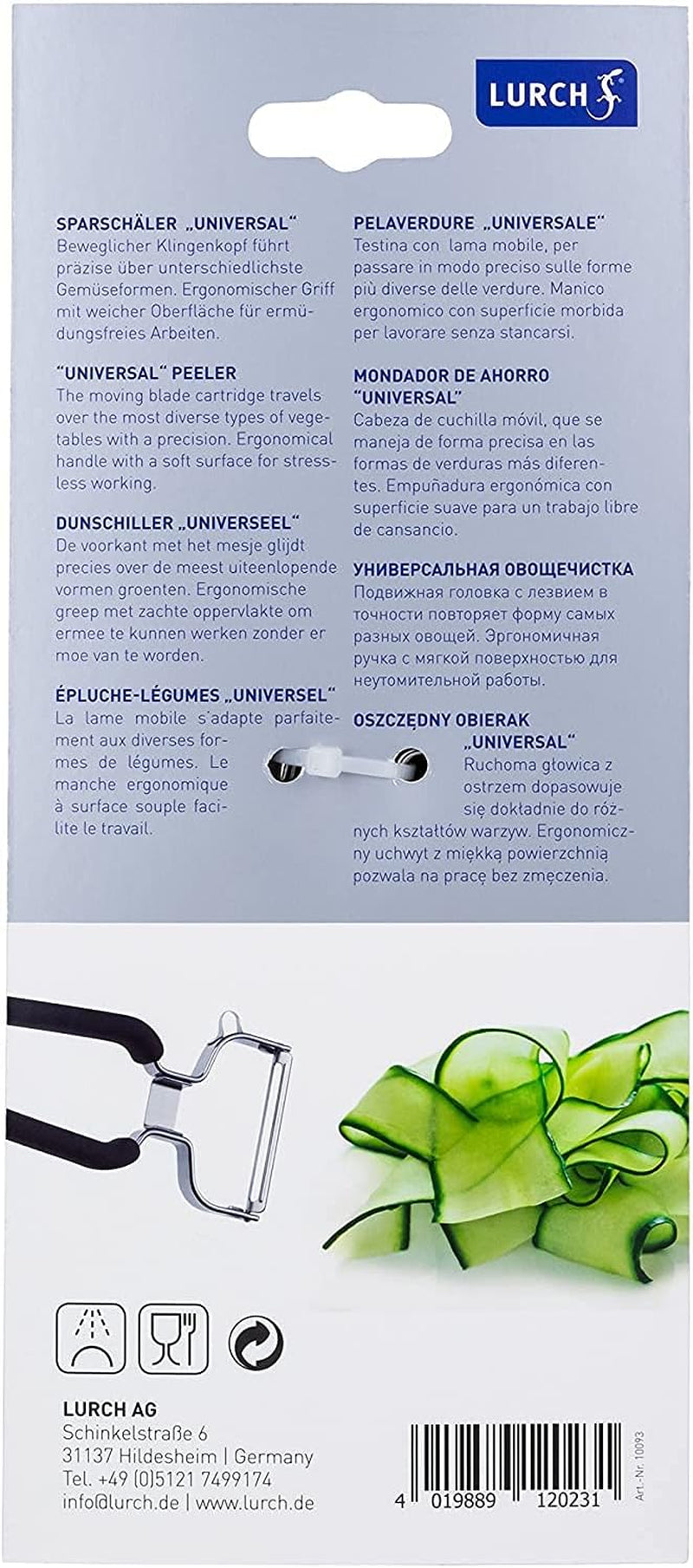 Lurch Economy Obieraczka do ziemniaków ze stali nierdzewnej z głowicą ostrza Obieraczka do mebli Naty Shop