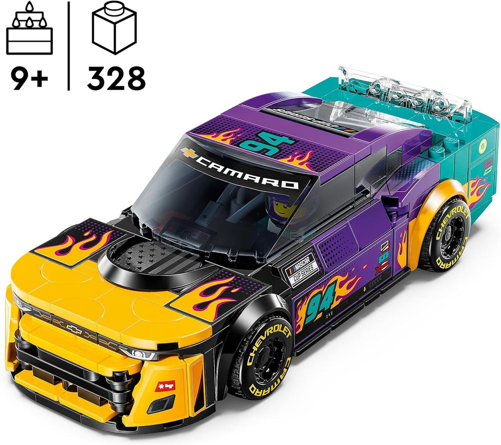 LEGO Speed Champions NASCAR Chevrolet Camaro ZL1 Samochodzik nowej generacji; Zestaw do zbudowania i zabawy samochodem wyścigowym; Prezent dla chłopców i dziewcząt powyżej 9 lat 76935 Zestawy do budowania w sklepie LEGO