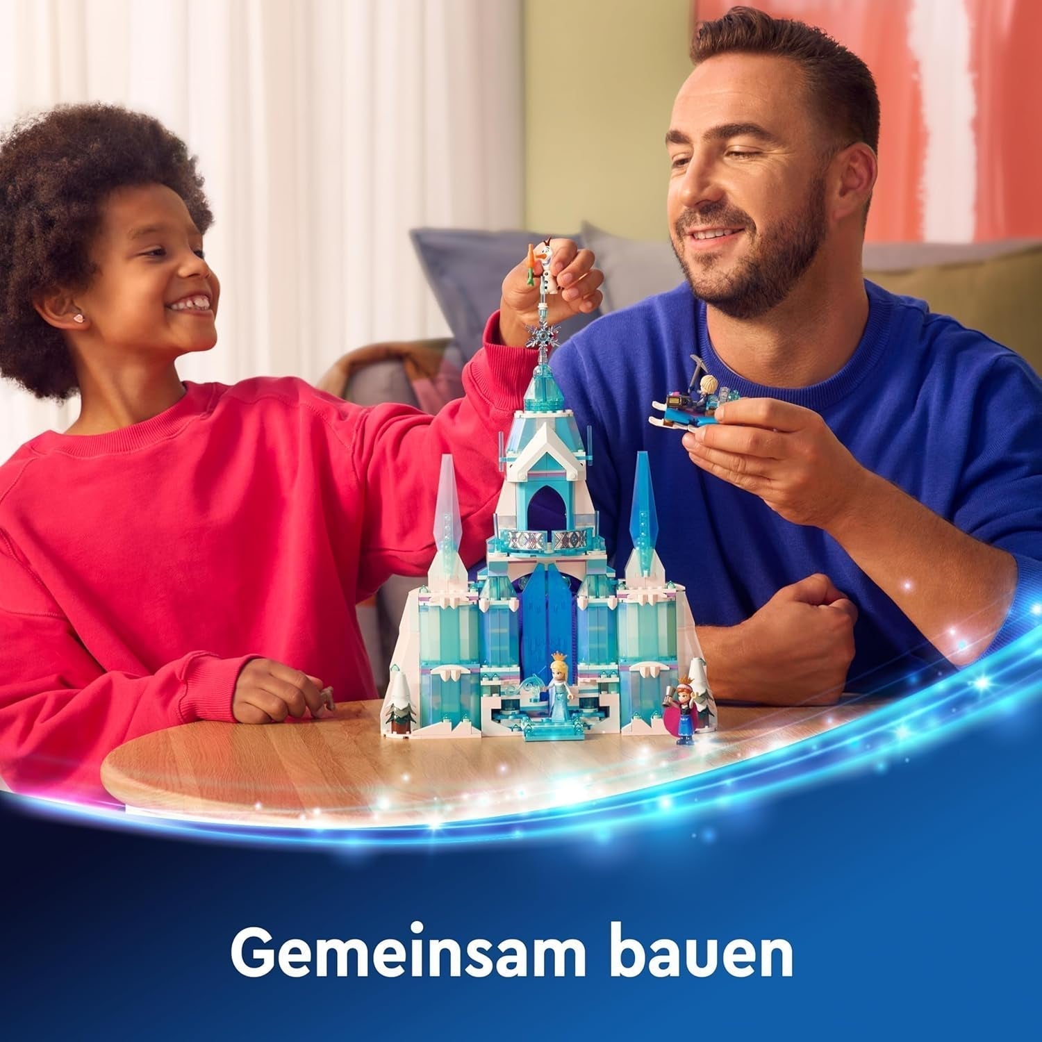 LEGO® Disney Kraina Lodu Pałac Zimowy Elsy, zestaw do budowania i zabawy dla dzieci z modelem pałacu oraz minifigurkami ELSA i Anny, prezent dla dziewcząt, chłopców i fanów filmów od 6 lat 43244 Zestawy do budowania Besuche den LEGO-Store
