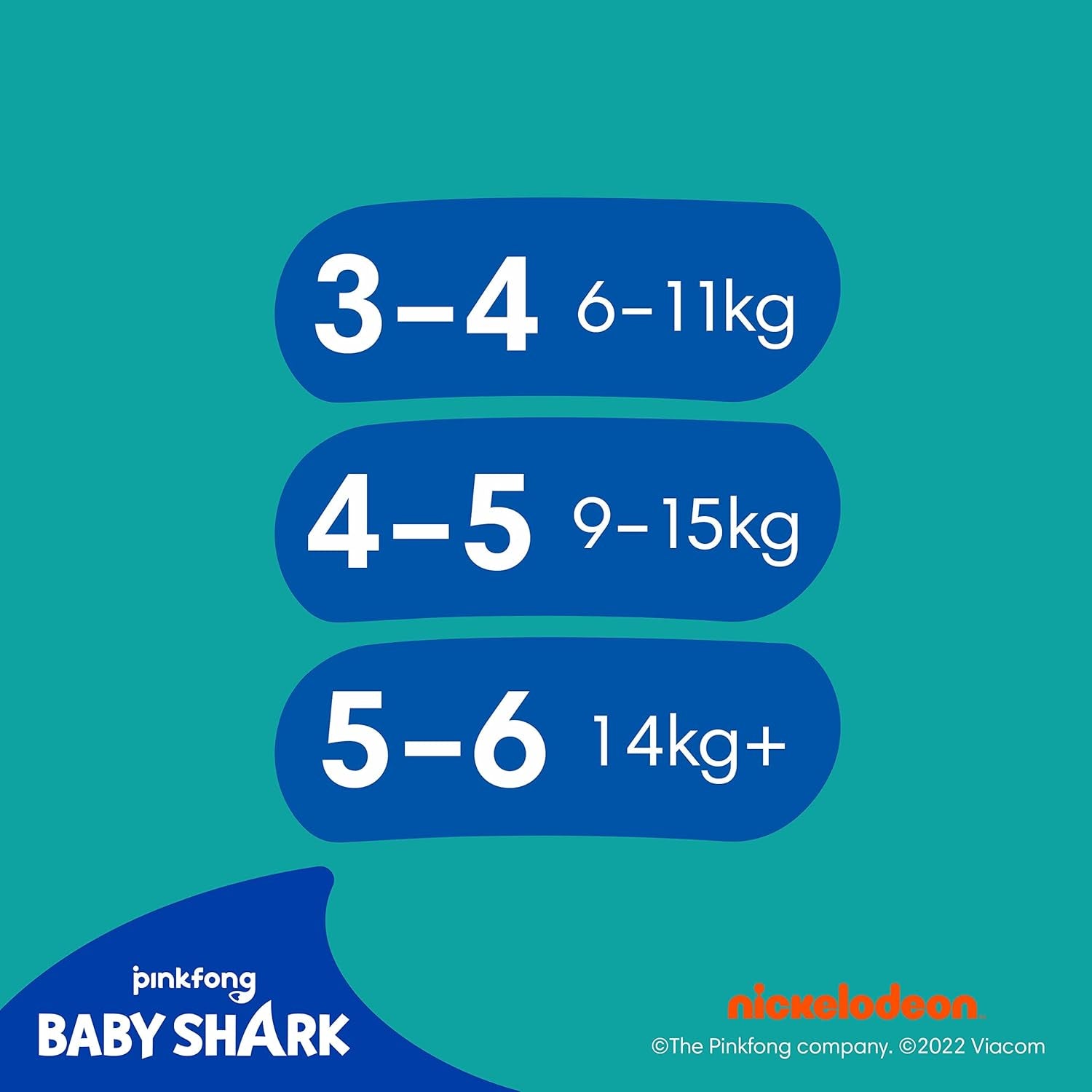 Pampers Splashers Baby Shark Edycja limitowana Jednorazowe pieluchy do pływania 4-5, 11, 9kg-15kg, zapewniające bezpieczną ochronę w wodzie