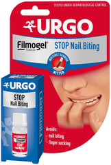 Urgo - Stop Red Nails - przezroczysty lakier do paznokci o gorzkim smaku - na obgryzione i zniszczone paznokcie oraz ssanie kciuka - od 3 roku życia - 9 ml - 40 aplikacji