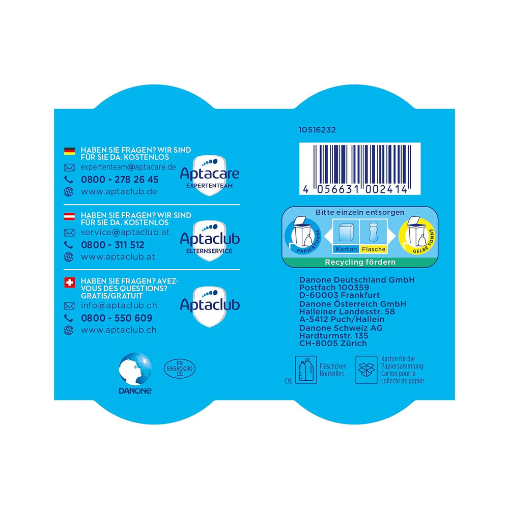 Aptamil Pronutra Pre - Mieszanka dla niemowląt od urodzenia - Z olejami roślinnymi, bez oleju palmowego - 6 x 4 x 200 ml (4800 ml)
