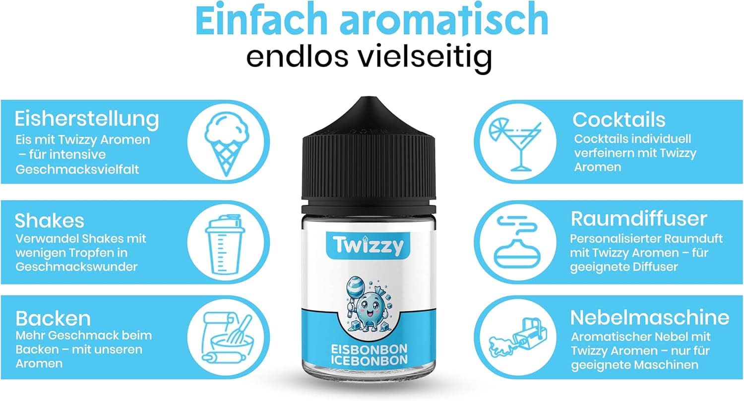 Twizzy Skoncentrowany aromat cukierków lodowych, 60 ml Aromas Naty Shop