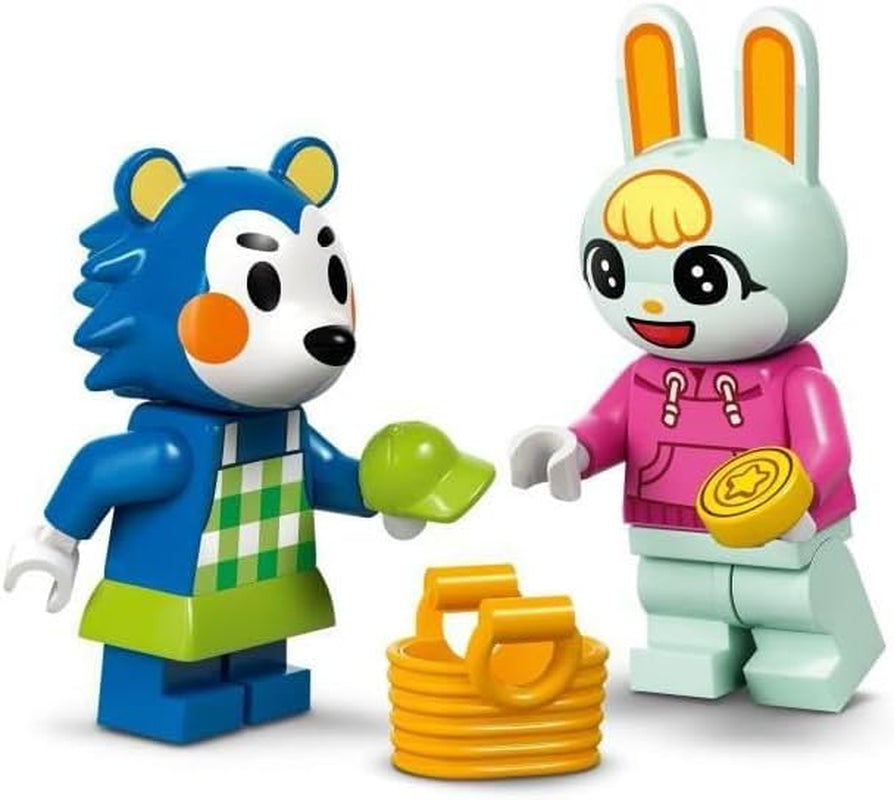 LEGO Animal Crossing Tailoring Sisters Kreatywny zestaw do odgrywania ról, prezent dla dziewcząt, chłopców i fanów gier wideo w wieku od 6 lat, zestaw przygodowy 77055 Zestawy do budowania Besuche w sklepie LEGO