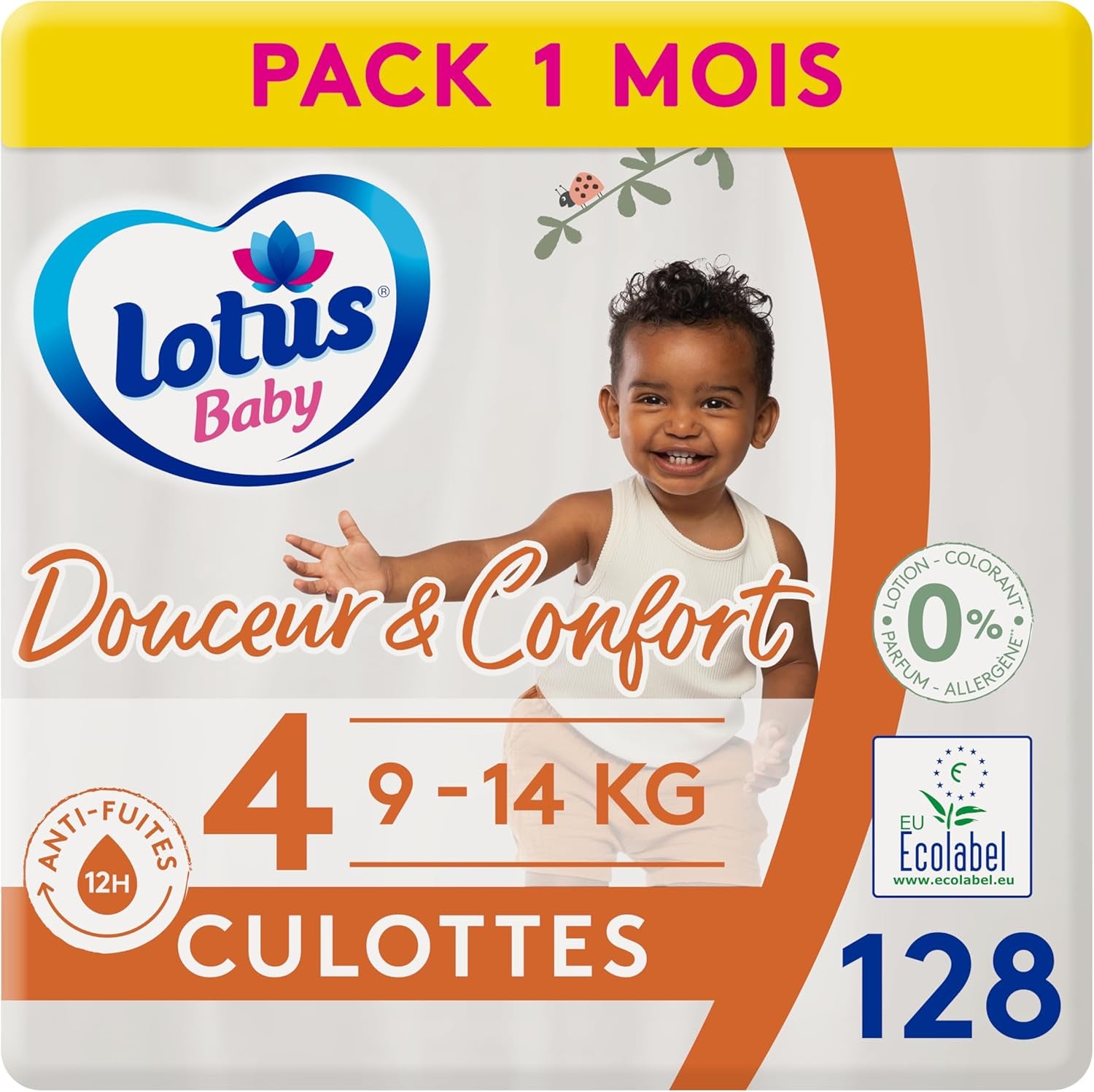 Douceur Naturelle - Majtki, rozmiar 6 (16-26 kg) opakowanie na 1 miesiąc - 112 majtek