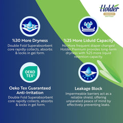 Jednorazowe pieluchy dla dorosłych unisex Wodoodporne, chłonne, elastyczne, oddychające, super chłonne, dwuwarstwowe. Wskaźnik wilgoci. 5-gwiazdkowy środek ochrony dermatologicznej.