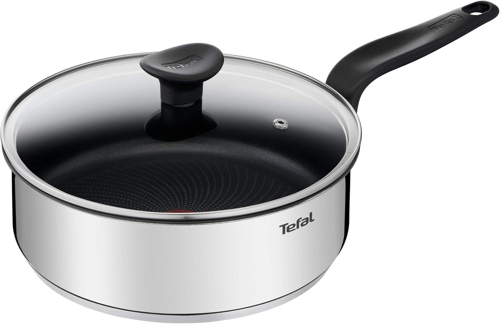 Tefal Patelnia główna 20 cm, stal nierdzewna Z powłoką nieprzywierającą Garnki i patelnie Naty Shop Powłoka nieprzywierająca Patelnia do gotowania 24 cm
