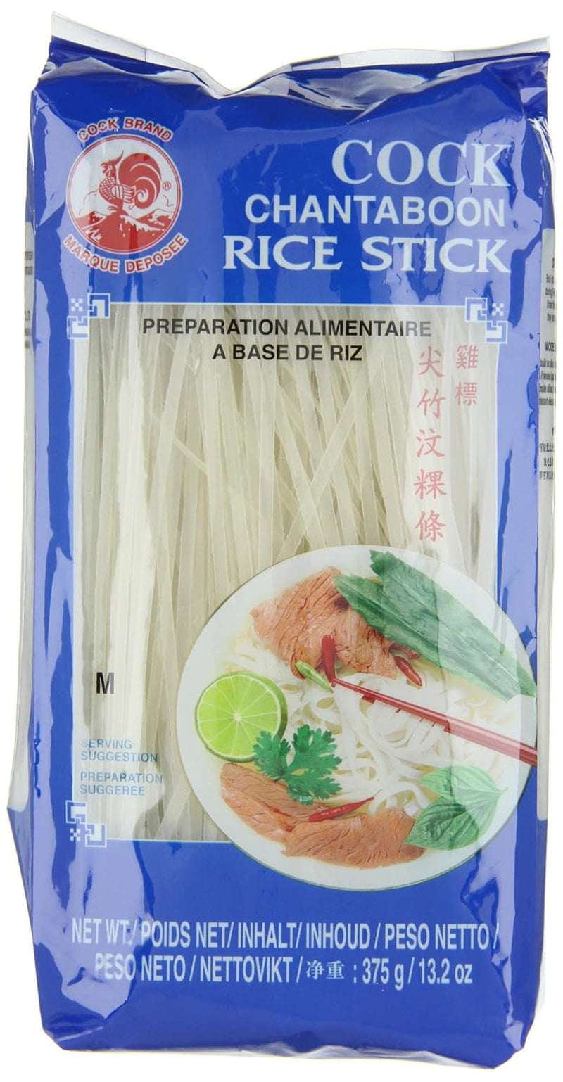 Makaron ryżowy z kogutem, 3 mm, klasa 1 (1 opakowanie x 375 g)