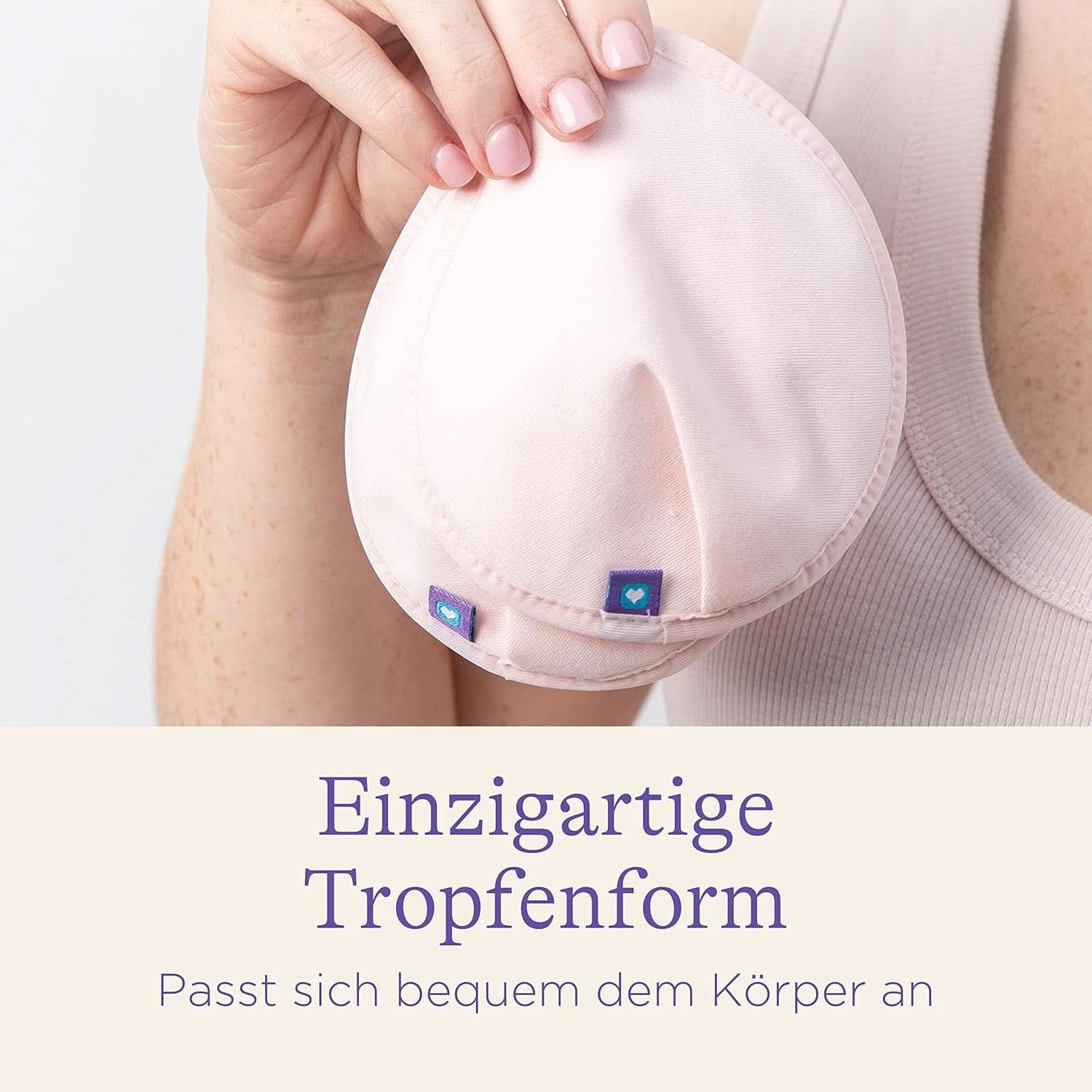 Lansinoh Waschbare Stilleinlagen Hellrosa & Schwarz - 8 Stück Inkl. Wäschnetz - Ultrasaugfähig, Superweich Und Wiederverwendbar Akcesoria Żywność i karmienie piersią Sklep Bebe Naty