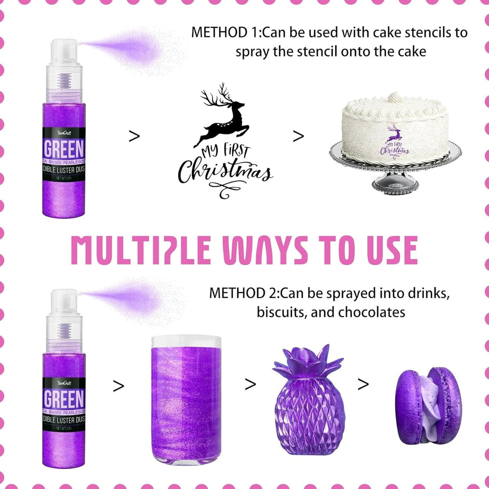 Spray glitter comestibil, 20 grame Naty Shop