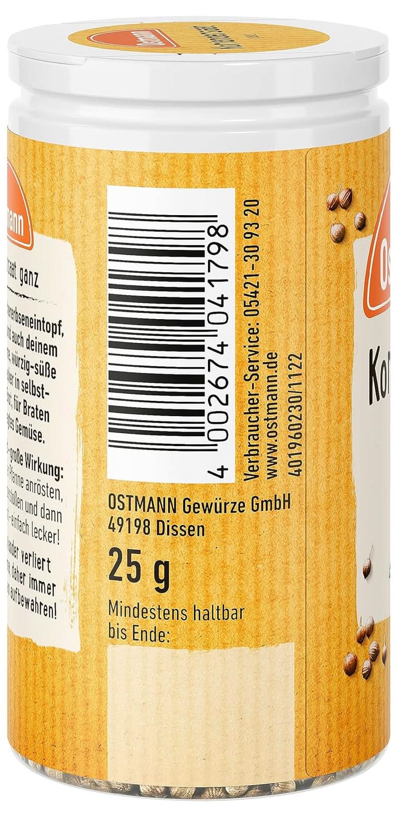 Całe nasiona kolendry (wzór opakowania może się różnić) Naty Shop Spices