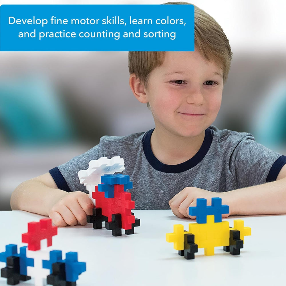 Plus-Plus 9603210 Geniales Konstruktionsspielzeug, Open Play Big Basic Mix, zestaw Bausteine, 100 sztuk, Mehrfarbig, Mehrfarbig