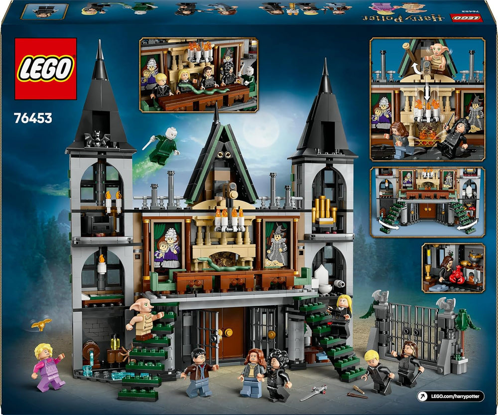 LEGO Harry Potter Landsitz der Familie Malfoy, Fantasy Spielzeug zum Sammeln und Ausstellen, Geschenk für Jungen, Mädchen und Fans der Zauberwelt, Geschenkidee mit 9 Minifiguren 76453