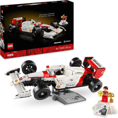 LEGO Icons Zestaw modeli samochodów Mclaren MP4/4 i Ayrton Senna, zestaw samochodów wyścigowych F1 dla dorosłych z minifigurką kierowcy, przedmiot kolekcjonerski, pomysł na prezent dla mężczyzn, kobiet, dla niego i dla niej 10330 Zestawy do budowania Besuche den LEGO-Store Single
