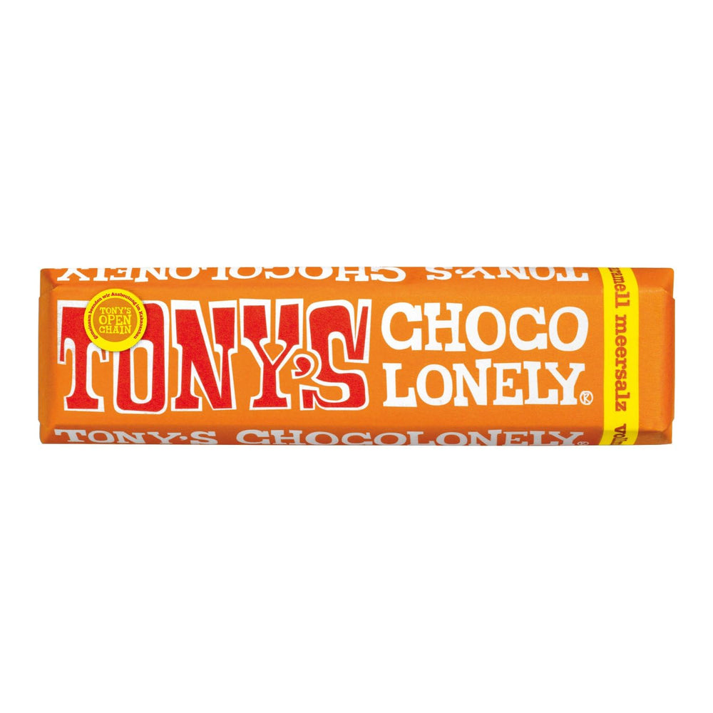 Tony's Chocolonely, mleczna czekolada z karmelem i solą morską 47g