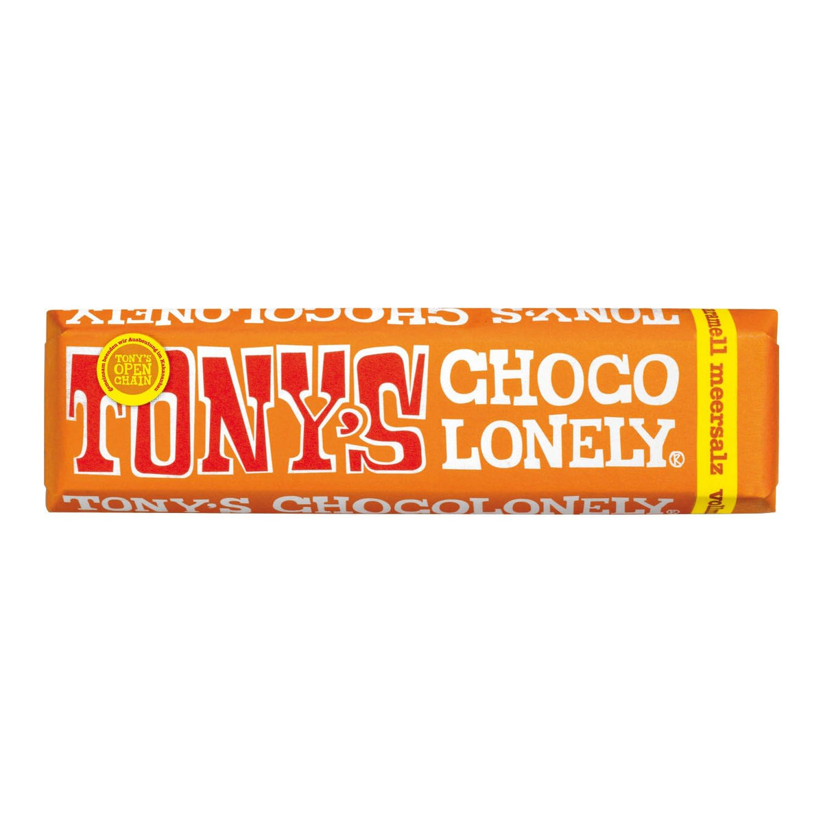 Tony's Chocolonely, mleczna czekolada z karmelem i solą morską 47g
