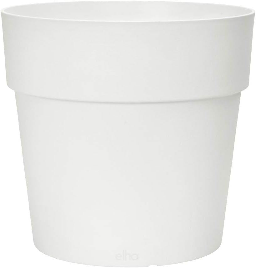 elho Vibia Straight Round 25 - Ghiveci de flori pentru exterior - Ø 24,3 x H 23,2 cm - Gri/Beton viu