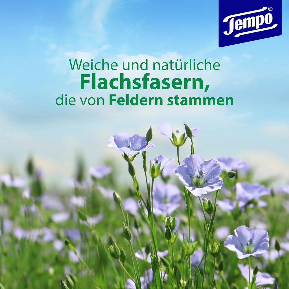 Șervețele umede de toaletă Tempo ''Gentle & Sensitive'' - Megapack - 16 pachete cu 42 de șervețele fiecare - Duo Packs - Aloe Vera naturală - Hârtie igienică, testată dermatologic, neutră pentru piele