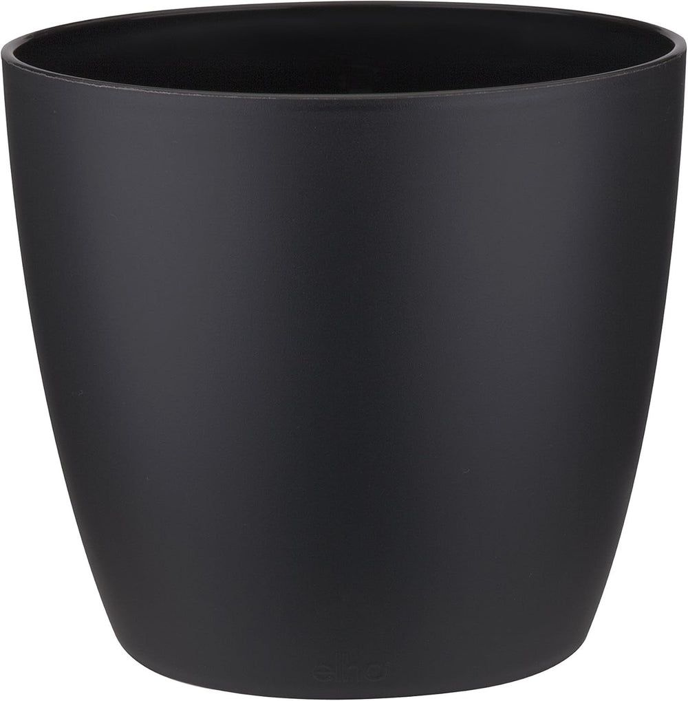 elho Brussels Round 18 - Ghiveci de flori de interior - Ø 18,3 x H 16,8 cm - Negru/Antracit