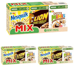 Mini saszetki płatków Nestlé Mix, 6 sztuk, 1 opakowanie (1x200g do 4x30g, 2x40g)