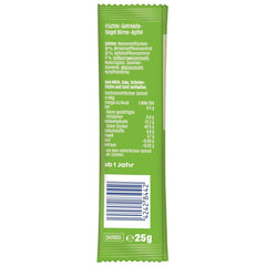 Batony owocowe gruszkowo-jabłkowe (20 x 25g), słodzone wyłącznie owocami, doskonała przekąska między posiłkami, przygotowana ze ściśle kontrolowanych i wyselekcjonowanych składników.