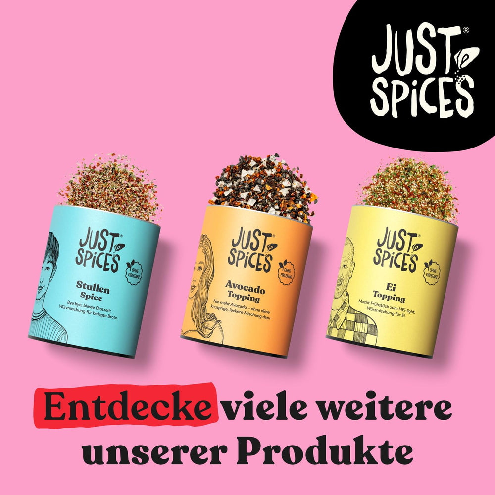 Just Spices Stullen Spice I Würze belegte Brote mit 13 leckeren Składnik w einem Gewürzmix I Gewürzdose, 50 g