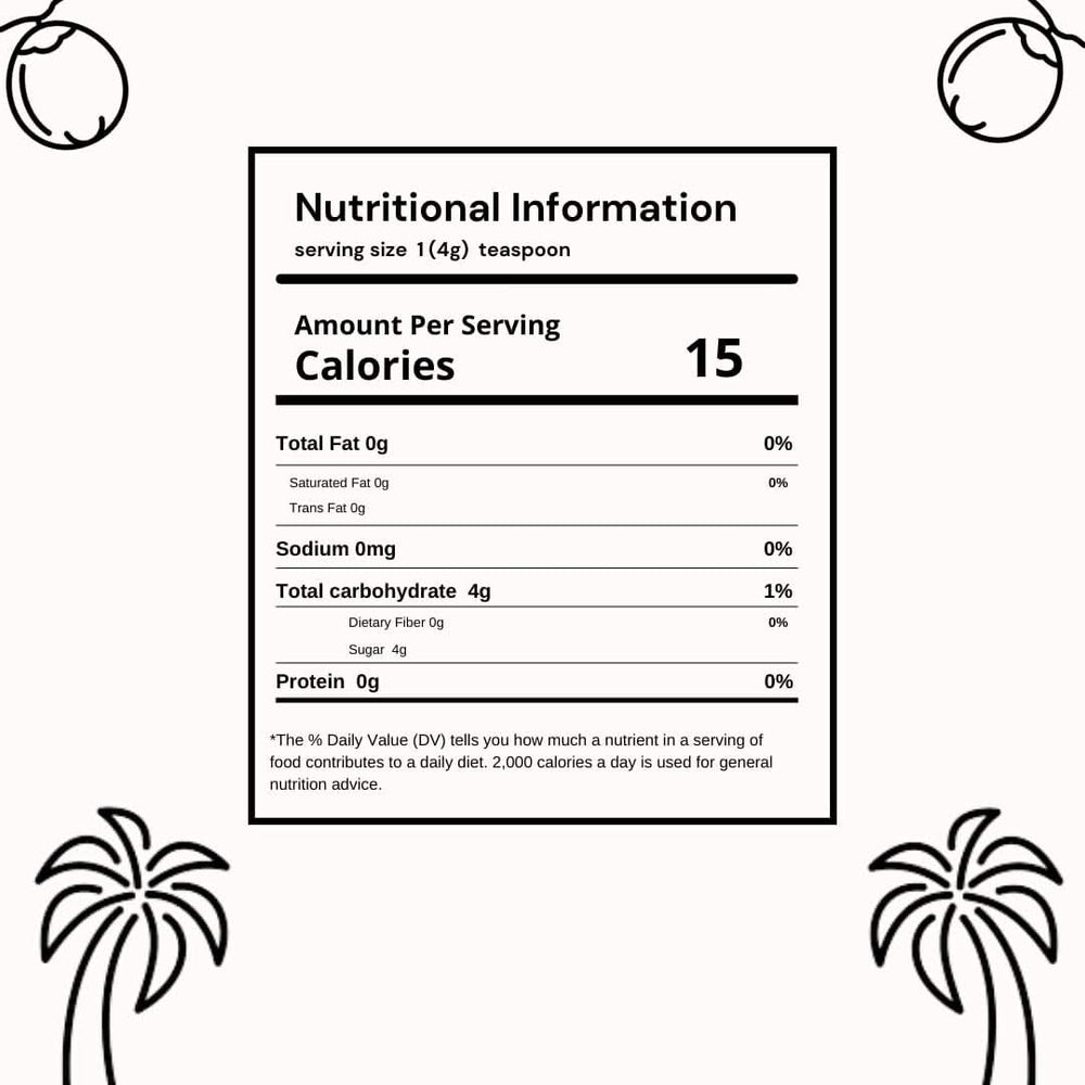 SVATV Brązowy cukier palmowy w proszku, 227 gramów Słodziki Naty Shop