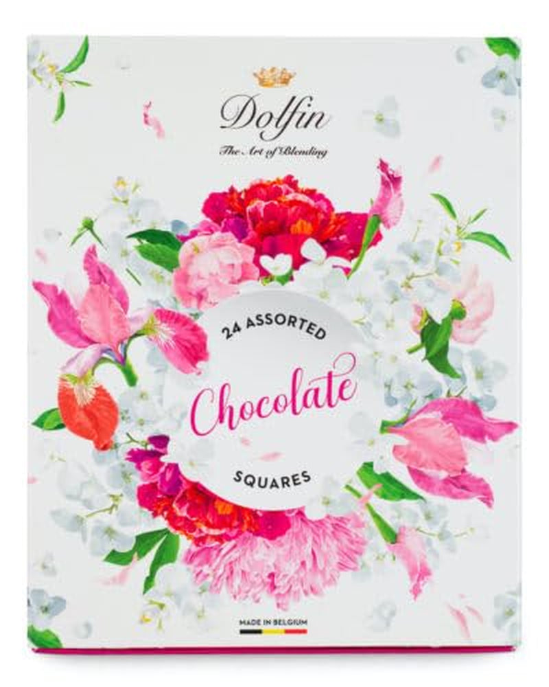 Dolfin Selected Chocolates, Panache - 24 de pătrate - 12 arome delicioase Bomboane de Ciocolata Naty Shop 24 Flor