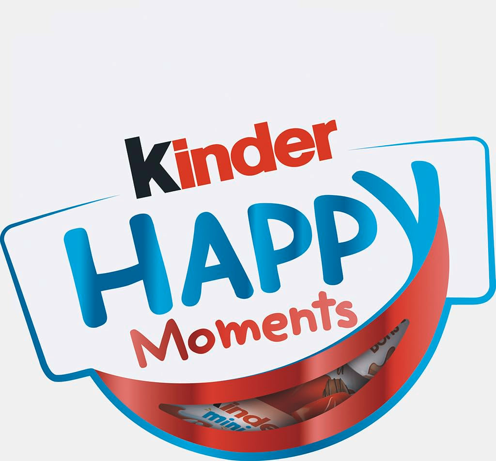 kinder Happy Moments Mini Mix - Prezent na Walentynki dla niego i dla niej - Do spotkań towarzyskich i dzielenia się z przyjaciółmi i rodziną - 161g