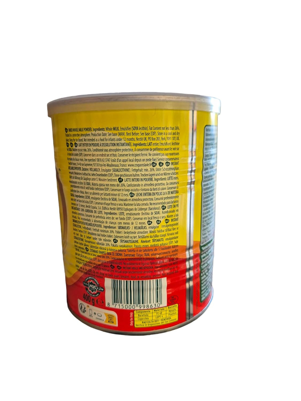 -Zestaw: MILO - Napój Kakao Instant 400g + NIDO - Milchpulver 400g