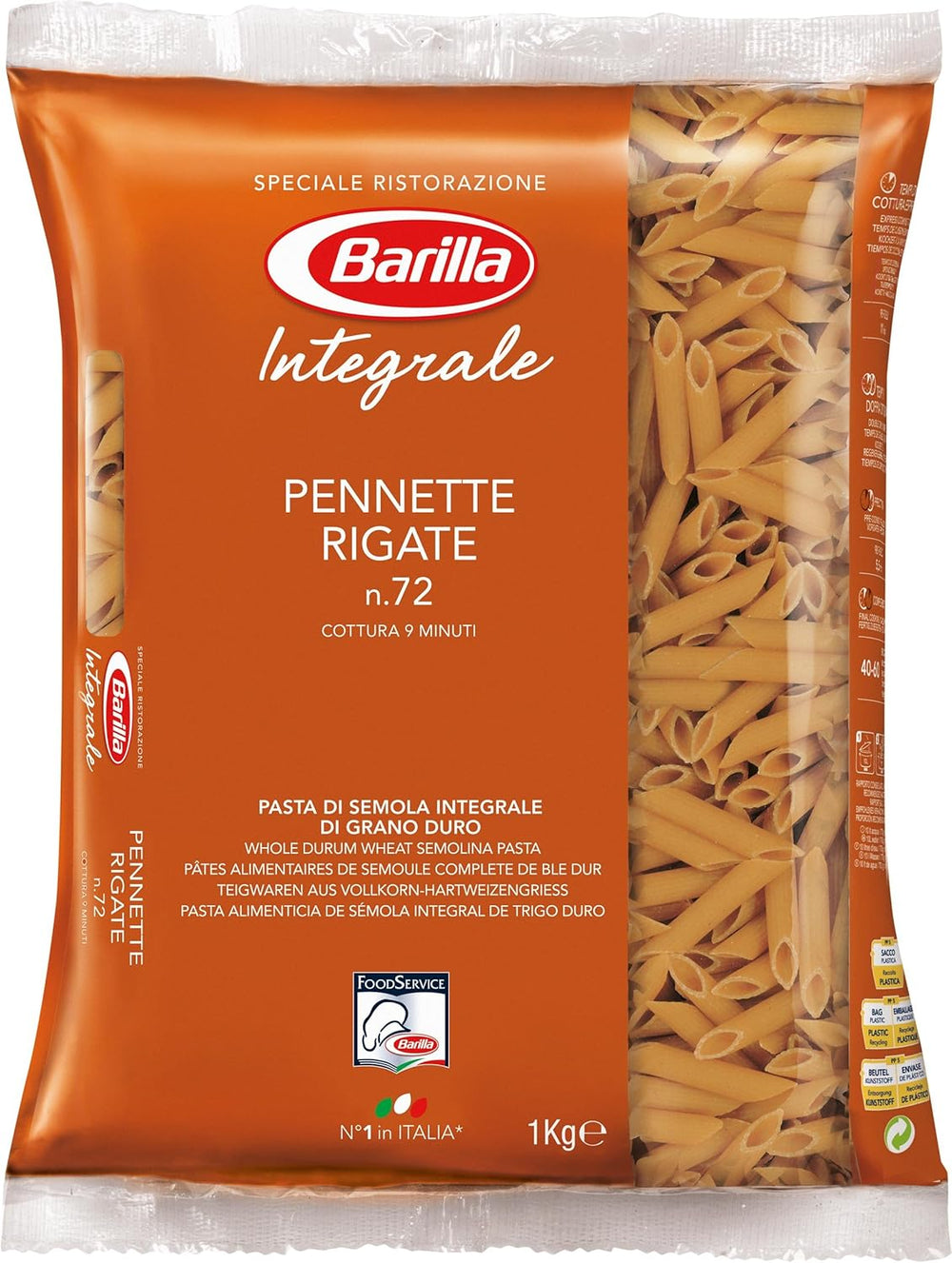 Pełnoziarnista Barilla Fusilli Makaron pełnoziarnisty – 1 kg