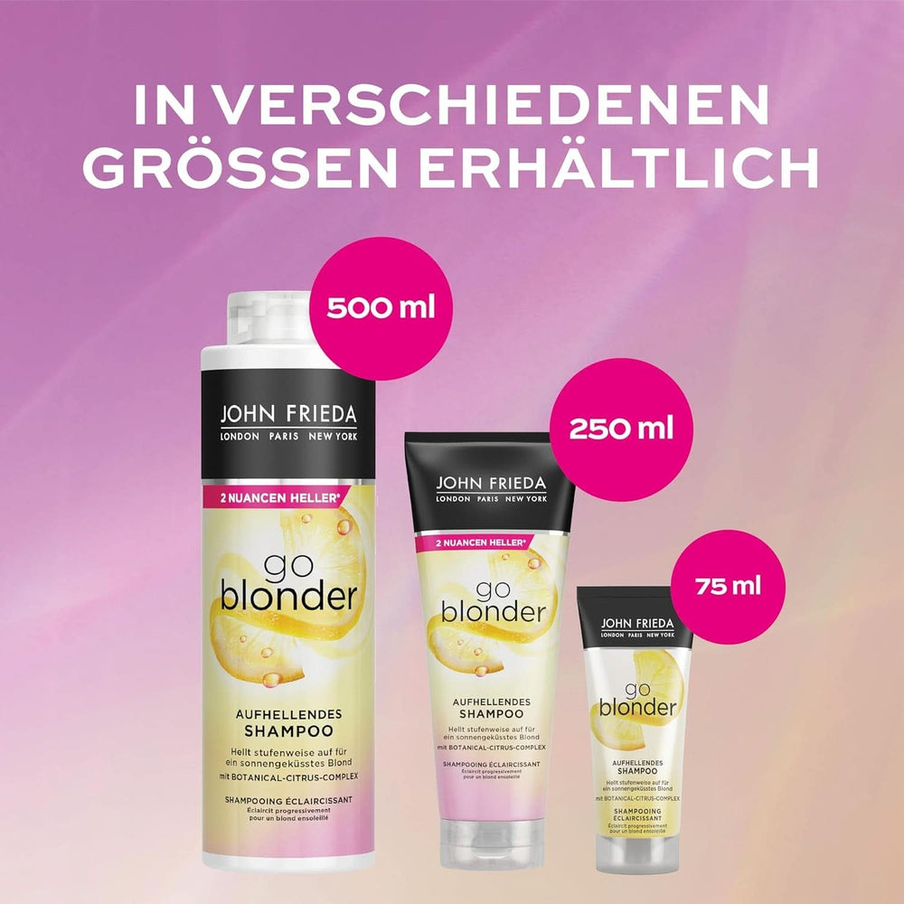 John Frieda Sheer Blonde Go Blonder Szampon, 250 ml pod prysznic i do kąpieli Naty Shop