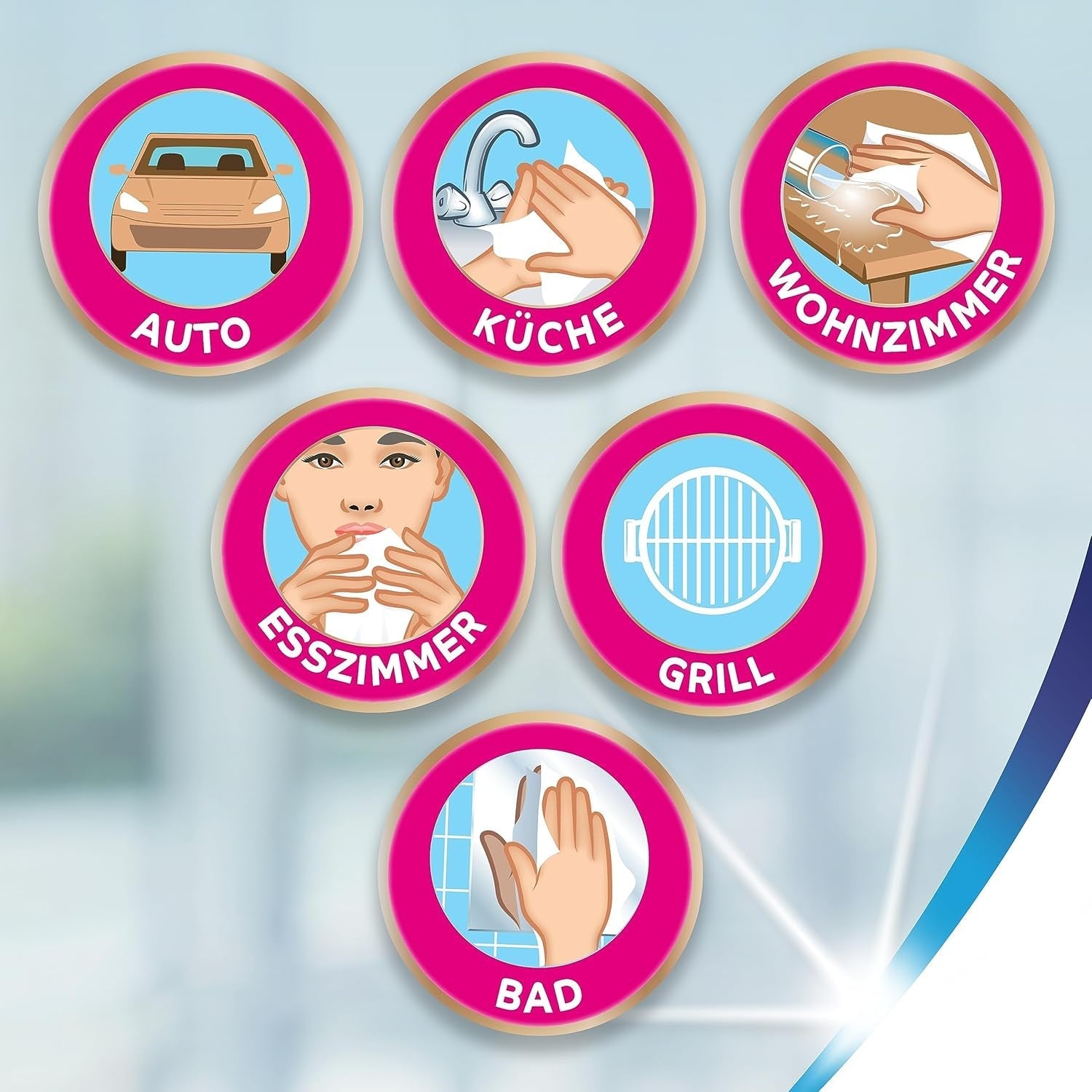 Zewa Wisch&Weg Original Mega Pack, 6 pachete , 48 bucăți (6-pachet)