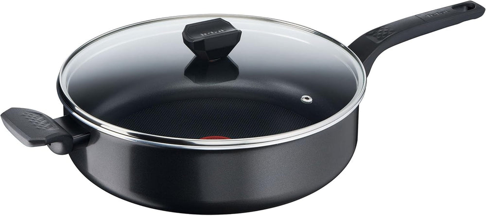 Tefal Easy Cook & Clean, powłoka nieprzywierająca, wskaźnik temperatury, niezalecany do użytku na płycie indukcyjnej Garnki i patelnie Naty Shop Patelnia do gotowania 28 cm