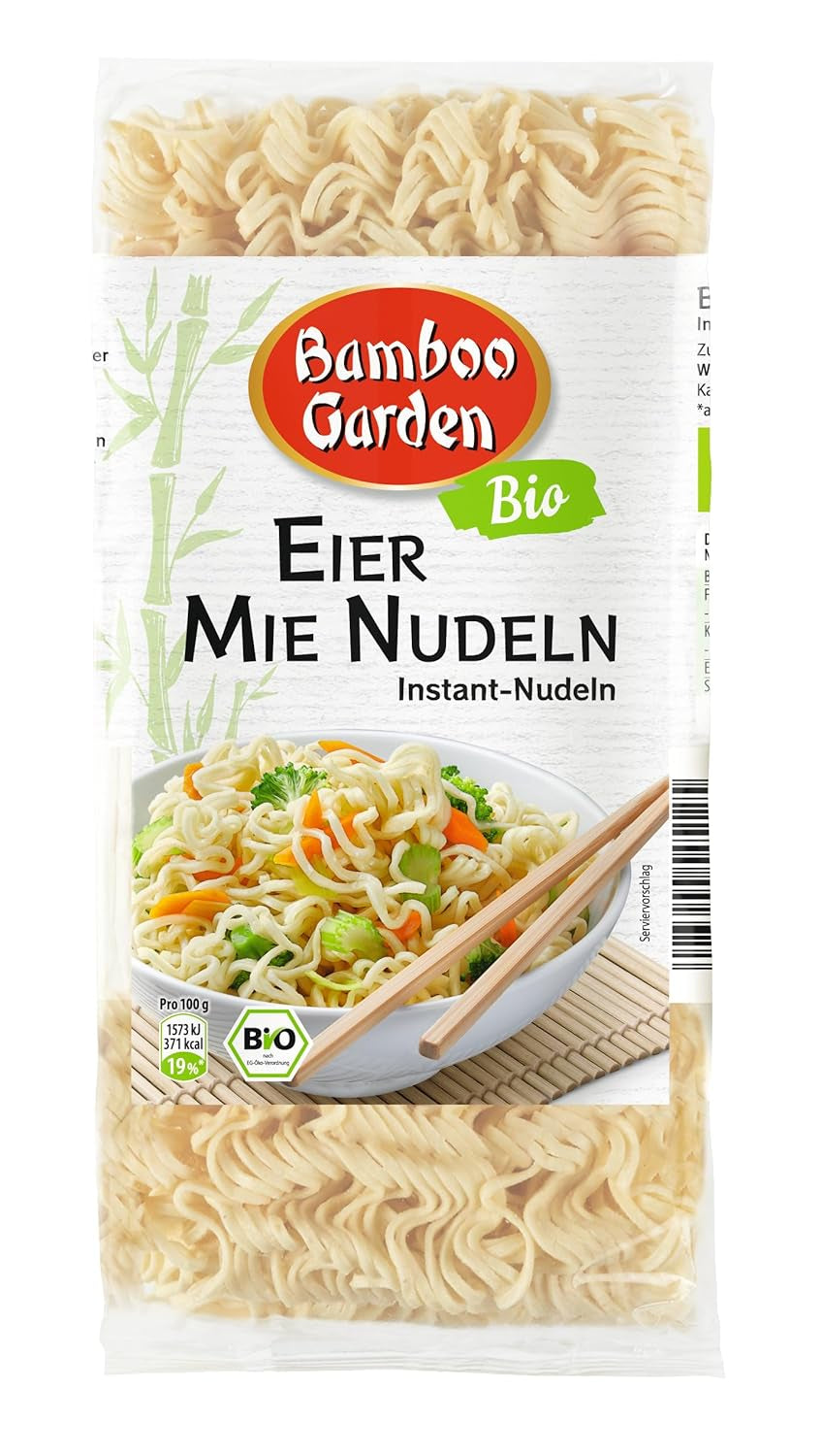 Bamboo Garden Organiczny makaron jajeczny i jagnięcy, 250g (wzór opakowania może się różnić)
