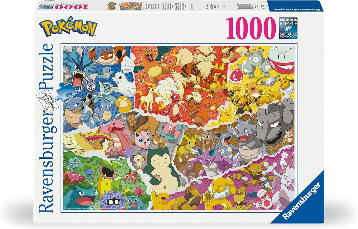 Ravensburger Puzzle 12000832 - Pokémon Adventure - 1000-elementowa układanka Pokémon dla dorosłych i dzieci powyżej 14. roku życia Puzzle Naty Shop Zabawne wyrafinowanie