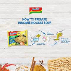INDOMIE - Makaron błyskawiczny z krewetkami, opakowanie 5 szt. - (1 x 5 x 70 g)