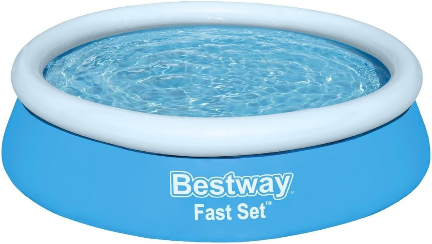 Basen naziemny Bestway Fast Set bez pompy, Ø 183 x 51 cm, niebieski, okrągły, 940 litrów, materiał TriTech, do samodzielnego montażu, zawór bezpieczeństwa, w zestawie. łatka naprawcza