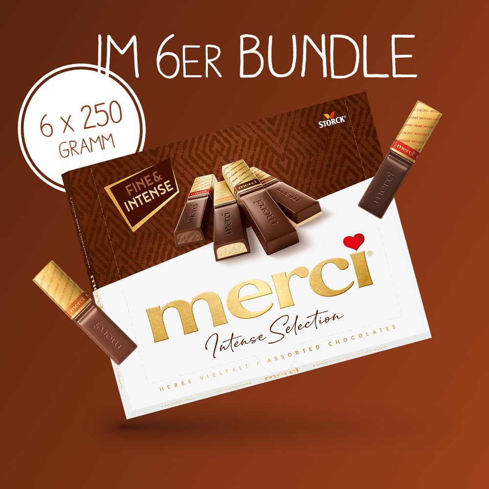 Finest Selection odmiana ciemnej czekolady – 6 x 250g – Specjały z rafinowanej ciemnej czekolady – Praliny z nadzieniem i bez