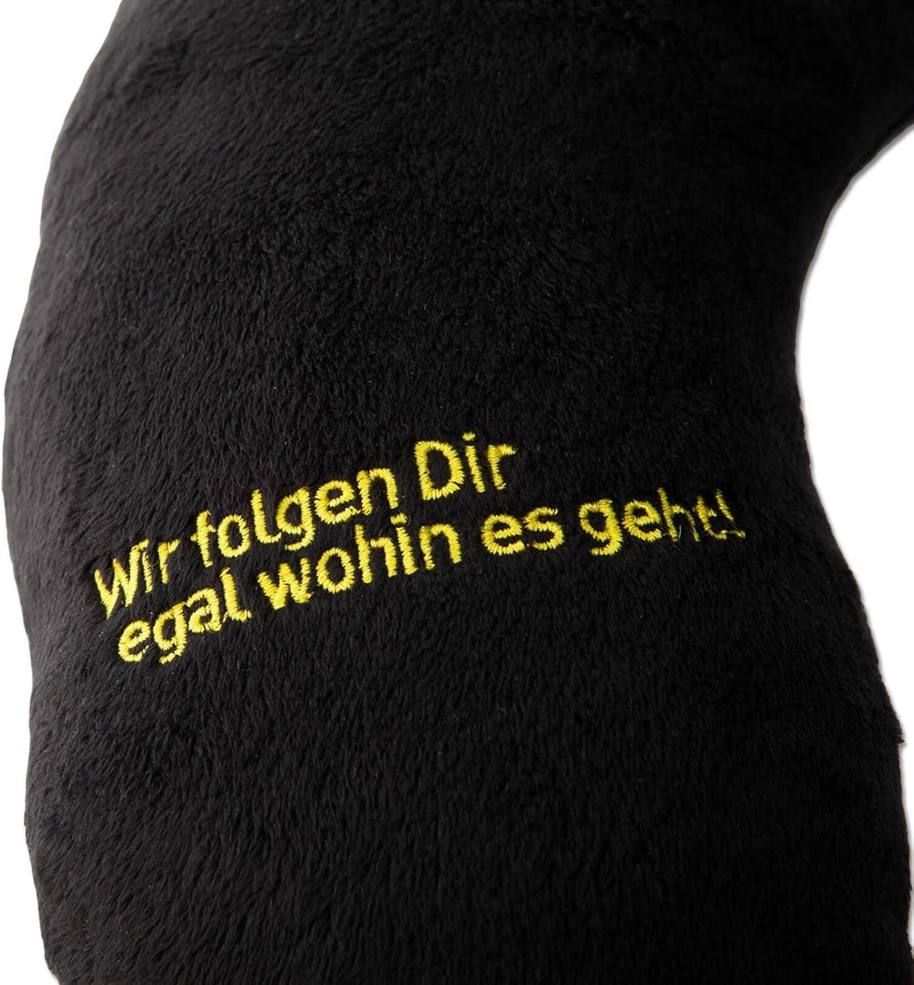 Pernă pentru gât Borussia Dortmund Unisex Bvb Nakkepude, negru/galben, 34 X 31 5 cm EU Perne calatorie Naty Shop