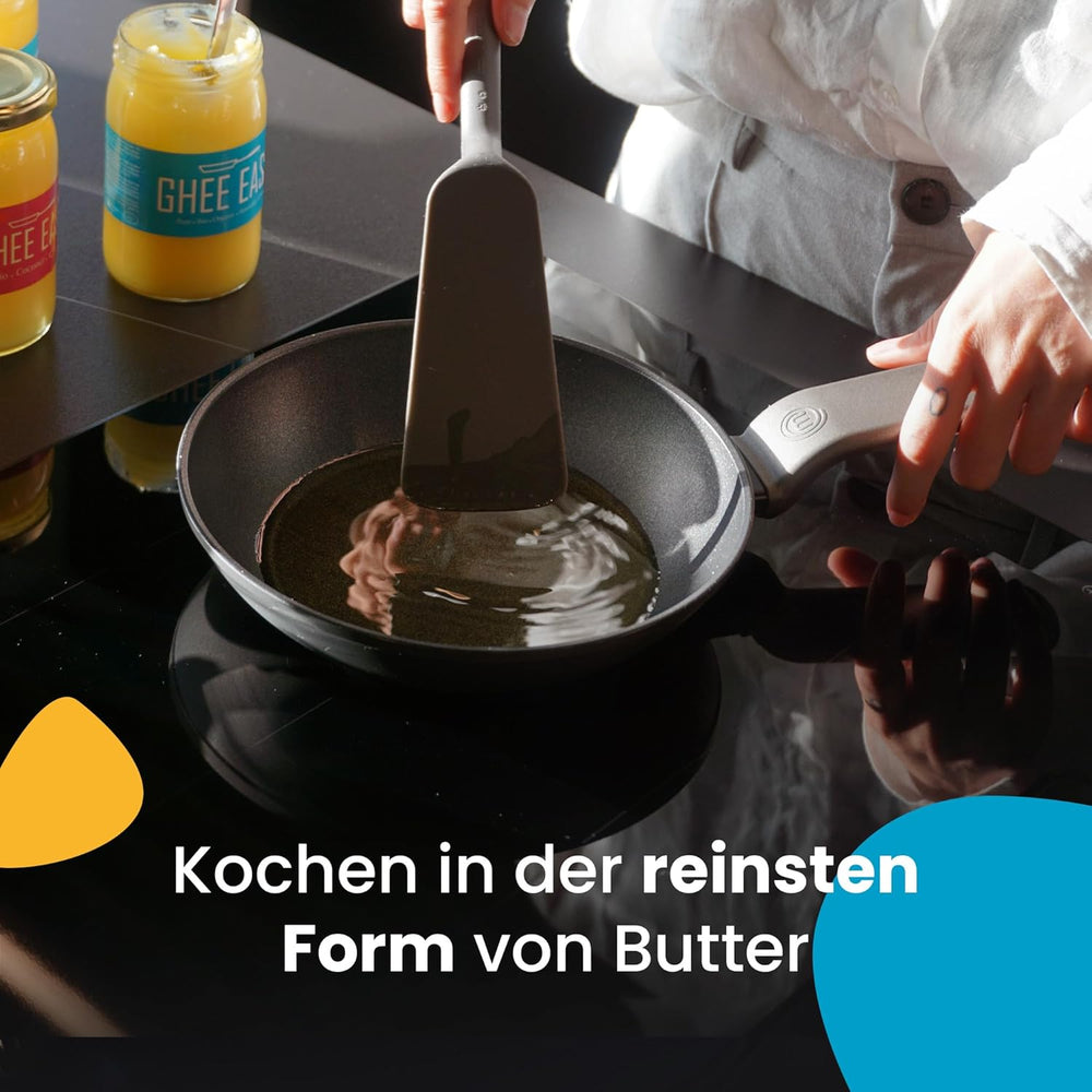 Ghee Easy 850g Ghee Bio von Grasgefütterten Kühen - Masło Ghee ohne Zusatzstoffe - Zertifiziert Organisch & Biologisch - Hochreines Ayurveda Ghee ohne Laktoza i Gluten - 100% Europäisch