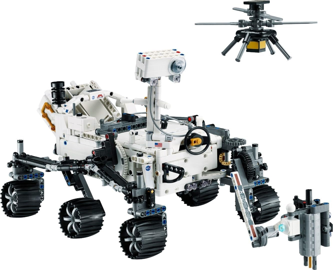 Zestaw LEGO Space 42158 Technic NASA Łazik marsjański Perserverance z aplikacją Ar, zabawka naukowa do budowania dla dziewcząt i chłopców Ponad 10 zestawów do budowania Besuche w sklepie LEGO