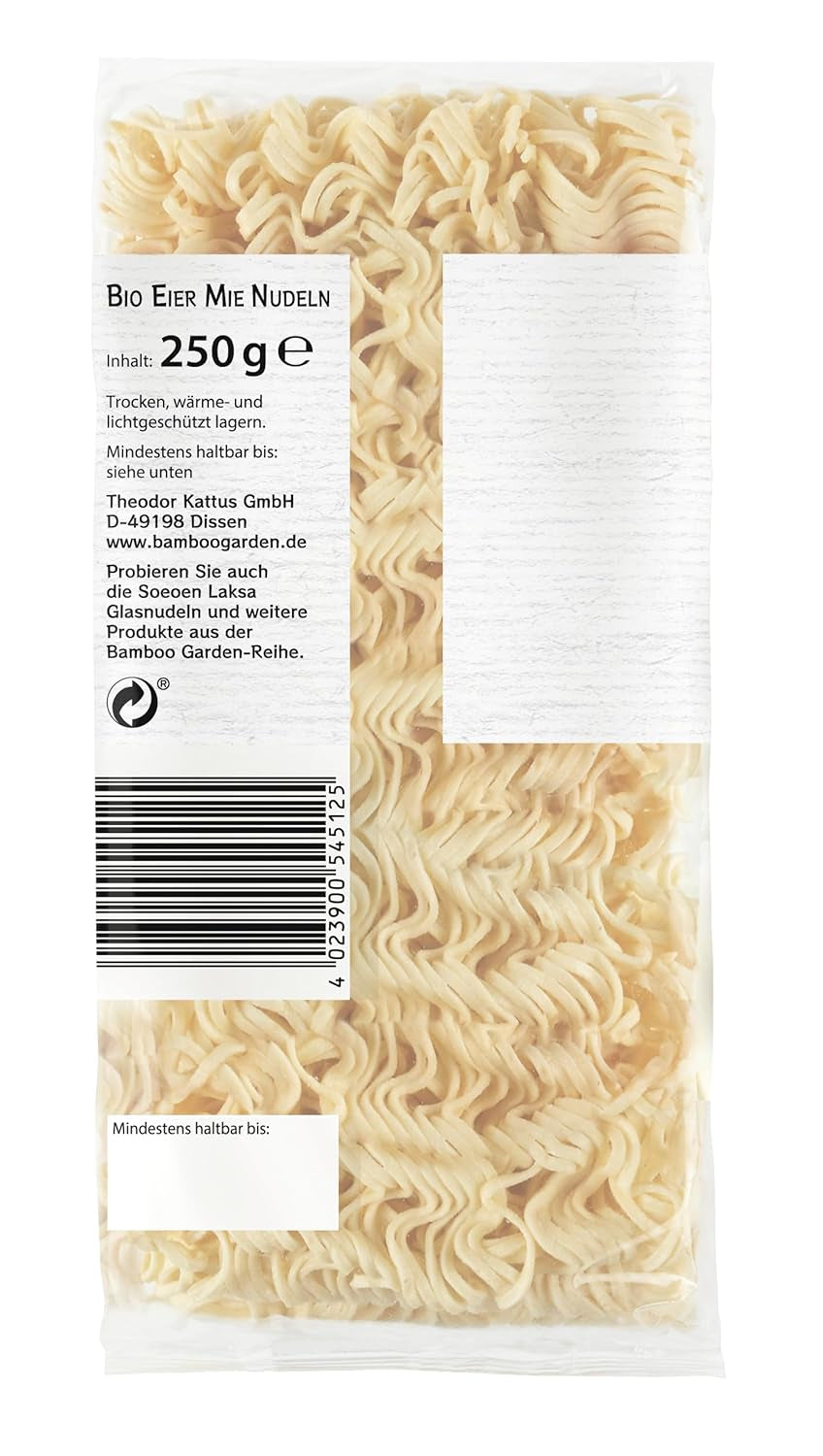 Organiczny makaron Mie Bamboo Garden, 250 g