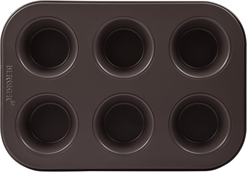 BERGNER BAKING LOVERS - Zestaw Von 2 X 6 Cup Muffinformen - Kohlenstoffstahl Mit Ilag Essential, PFOA Frei, Leicht Zu Reinigen Formy i blachy do pieczenia Naty Shop