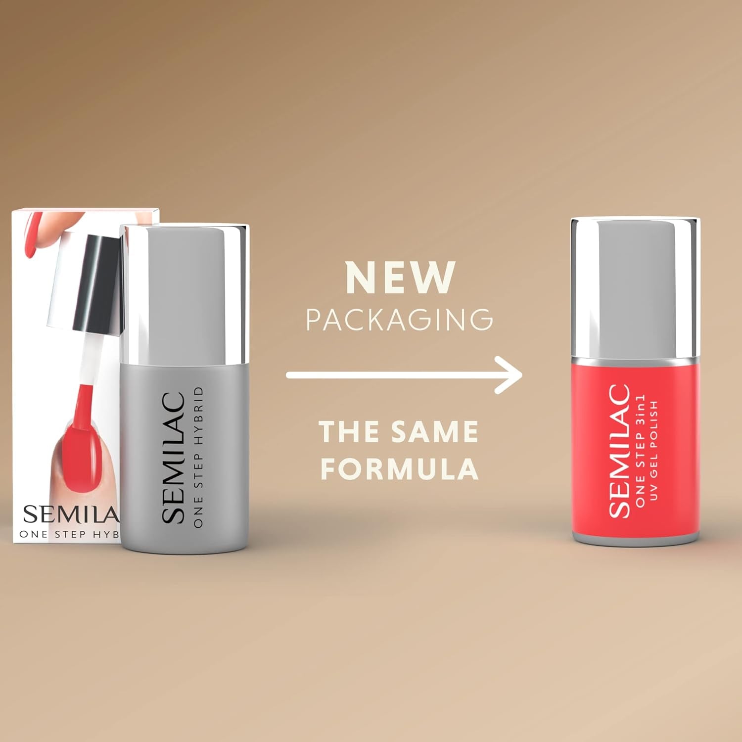 Oja UV Semilac One Step Hybrid 3 w 1 S450 Inner Warmth Peach 7 ml